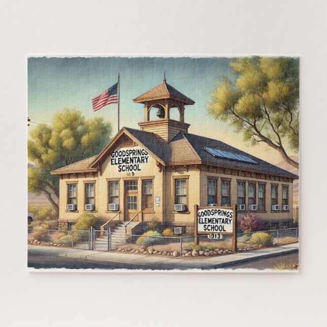Quebra-cabeça Goodsprings Elementary Historic Schoohouse 1913 NV (Horizontal)