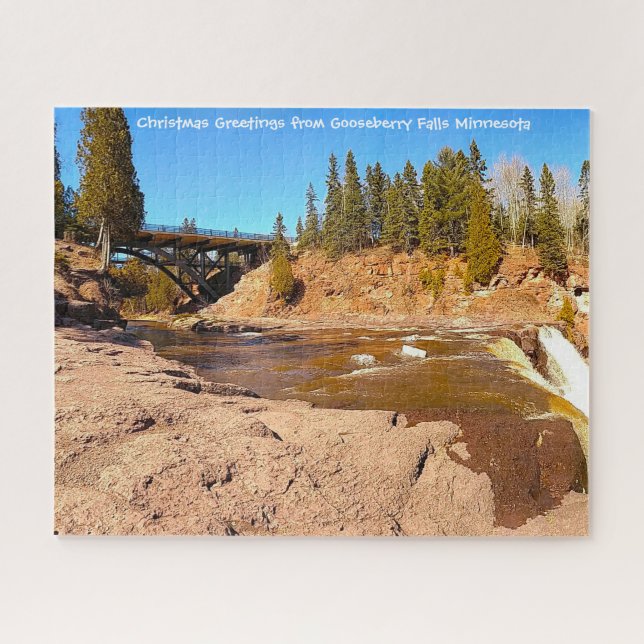 Quebra-cabeça Gooseberry Falls Minnesota (Horizontal)