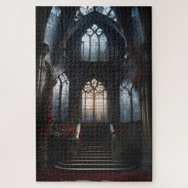 Quebra-cabeça Gothic Castle Stairwell (Vertical)