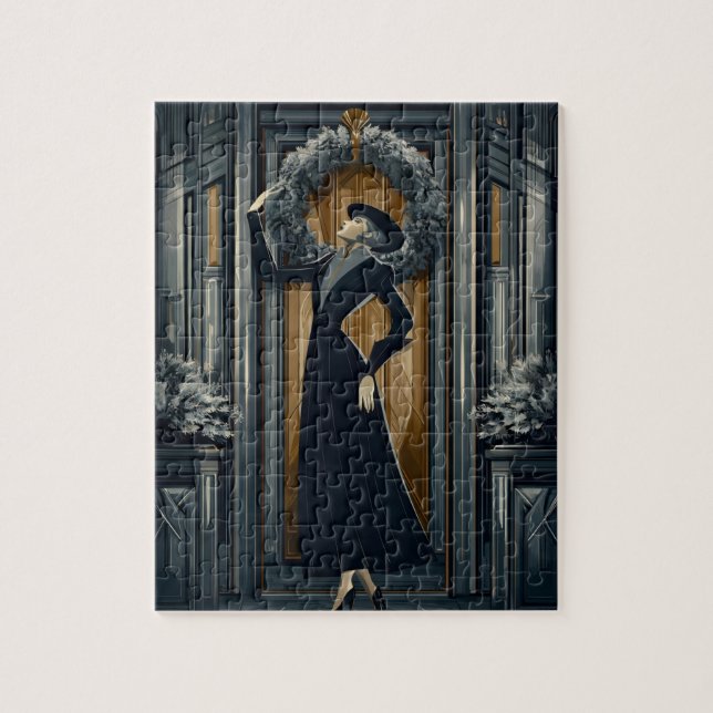 Quebra-cabeça Gothic Deco | Coroa de Dark Academia (Vertical)