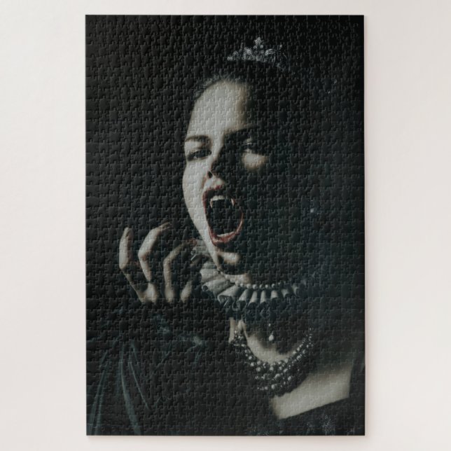 Quebra-cabeça Gothic Vampire Queen Jigsaw Puzzle – Dark Fantasy  (Vertical)