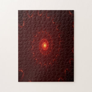 Quebra-cabeça Gradiente de espiral vermelho fiery
