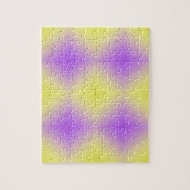 Quebra-cabeça Gradiente de Padrão de Diamante Amarelo a Roxo (Vertical)