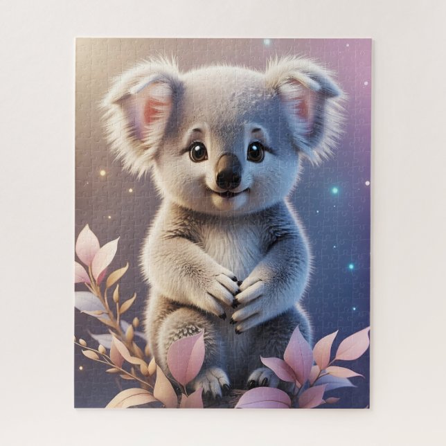 Quebra-cabeça Gradiente de Sonho Fantasia e Bonita Koala (Vertical)