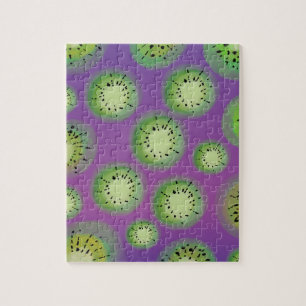 Quebra-cabeça Gradiente Moderno e Roxo de Kiwi