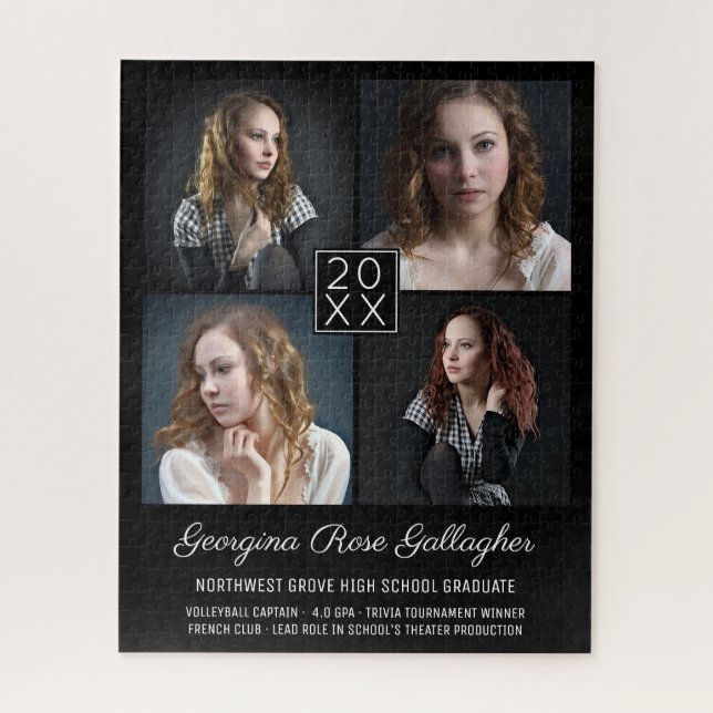 Quebra-cabeça Graduação Keepsasasasak Clássico Moderno de Colage (Vertical)