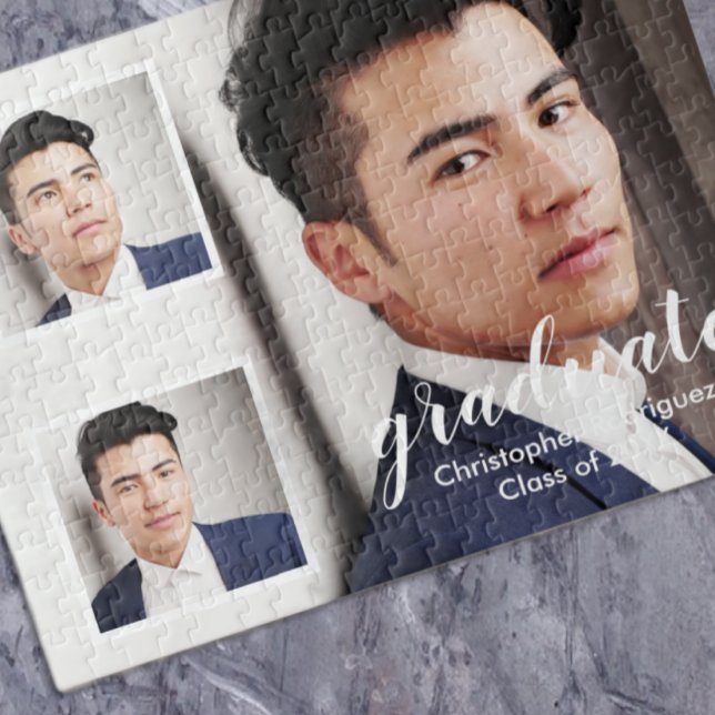 Quebra-cabeça Graduação Moderna 3 Fotos (Criador carregado)