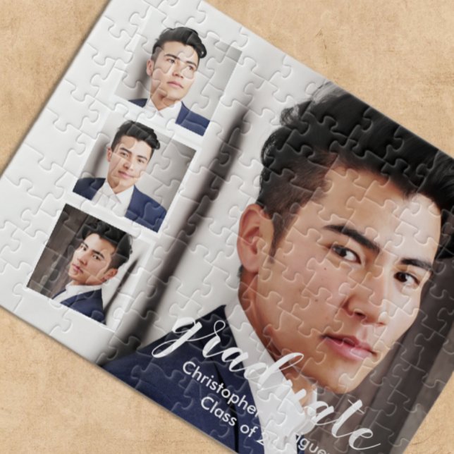 Quebra-cabeça Graduação Moderna com 4 Fotos (Criador carregado)