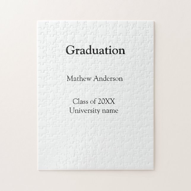 Quebra-cabeça Graduation name class of 20XX university name simp (Vertical)