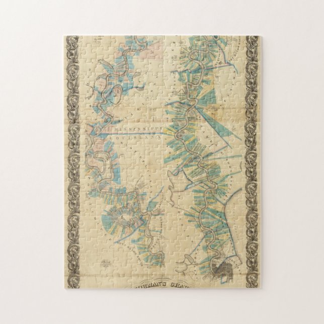 Quebra-cabeça Gráfico do Rio Lower Mississippi (Vertical)