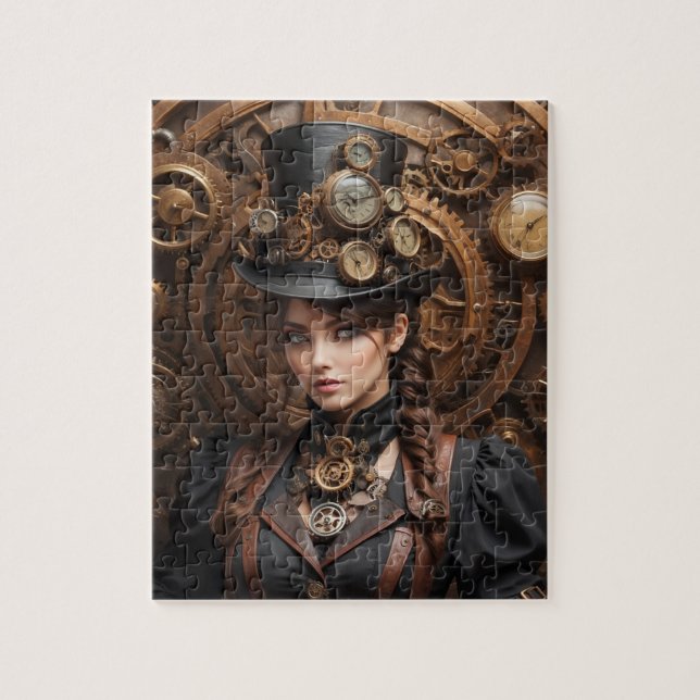 Quebra-cabeça Gráfico inspirado no Steampunk (Vertical)
