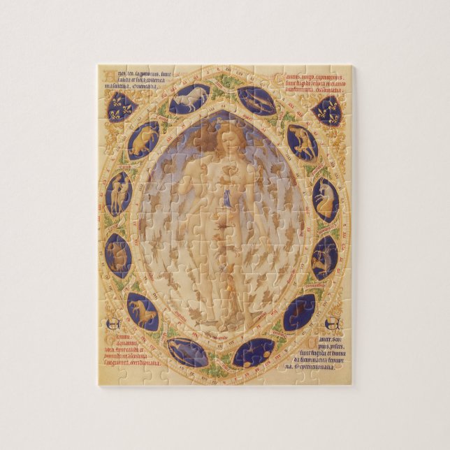 Quebra-cabeça Gráfico Zodíaco Celestial Antiquado, Astrologia Vi (Vertical)