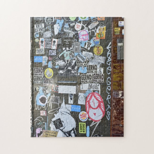 Quebra-cabeça Grafite Street Art Shoreditch Hackney London Reino (Vertical)