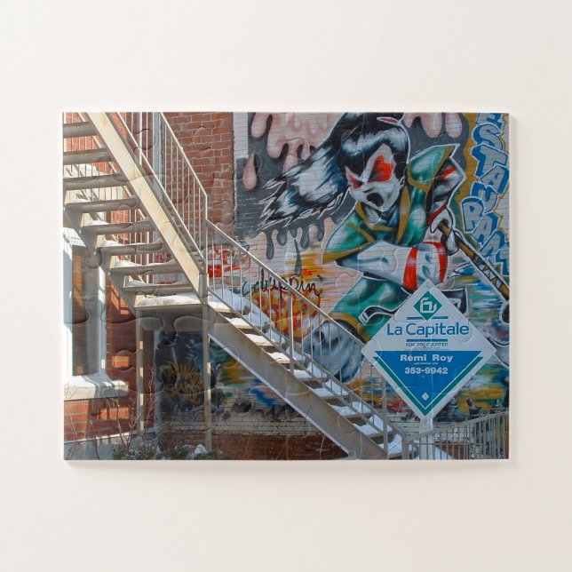 Quebra-cabeça Grafites de Montreal. (Horizontal)