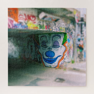 Quebra-cabeça Grafites do palhaço - arte da rua - PC de 20x20