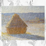 Quebra-cabeça Grainstack in Morning, Snow Effect by Claude Monet<br><div class="desc">Grainstack in the Morning, Snow Effect (1891) by Claude Monet is a vintage impressionism fine art painting. A winter scene with a haystack in a farm wheat field casting a shadow on the snow. About the artist: Claude Monet (1840-1926) was a founder of the French impressionist painting movement with most...</div>