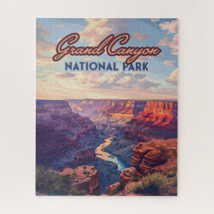 Quebra-cabeça Grand Canyon National Park Arizona Retro