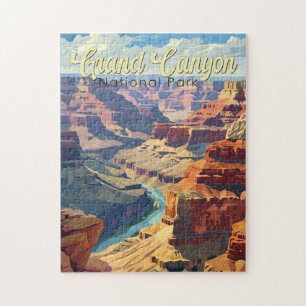 Quebra-cabeça Grand Canyon National Park Ilustração Viagem Art
