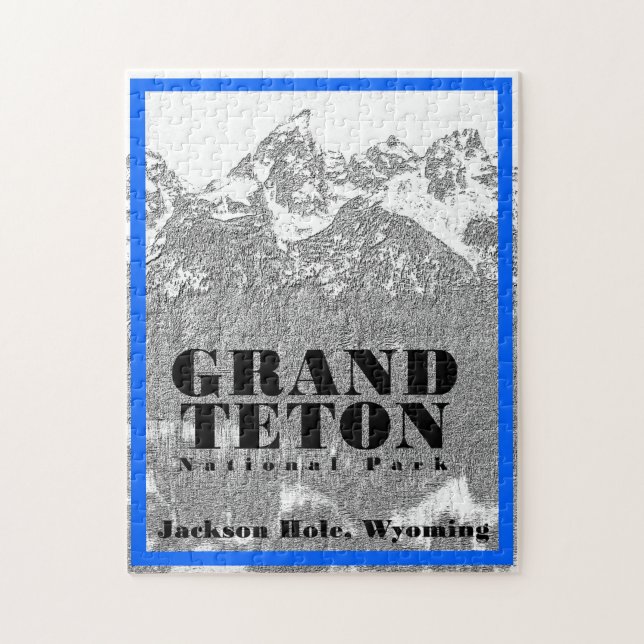 Quebra-cabeça Grand Teton National Park - 11x14 - 252 pcs (Vertical)