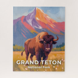 Quebra-cabeça Grand Teton National Park | Bison Travel Art