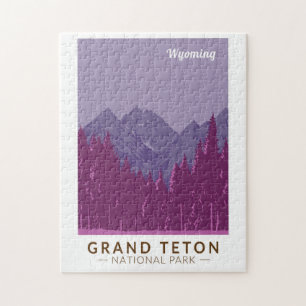Quebra-cabeça Grand Teton National Park Teton Range Viagem Art