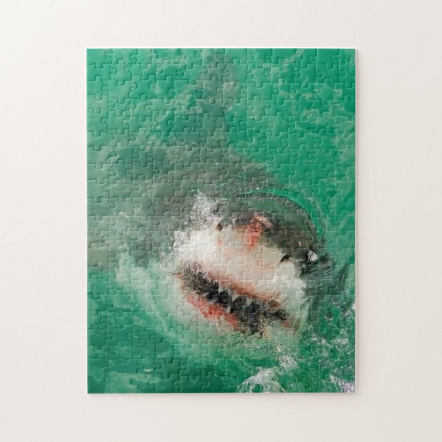 Quebra-cabeça Grande branco Shark1 (Vertical)
