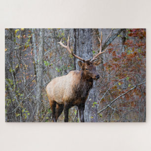 Quebra-cabeça Grande caçador de jogos - Bull Elk - 20x30 polega