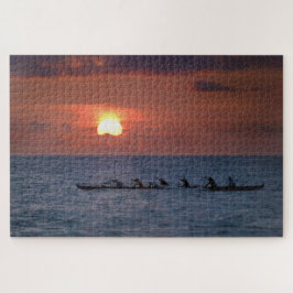Quebra-cabeça Grande Canoa Insular em Sunset