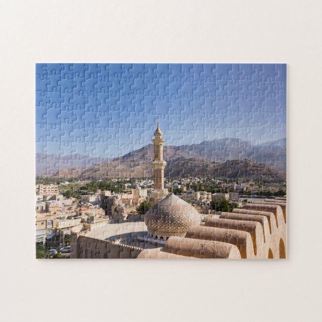 Quebra-cabeça Grande mesquita e minarete em Nizwa - Omã (Horizontal)