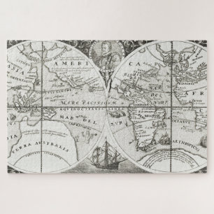 Quebra-cabeça Grande Voyages Antiguamente Mapa Geral do Mundo