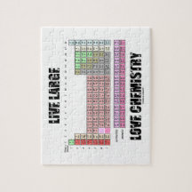 Grandes elementos de mesa periódica vivos da