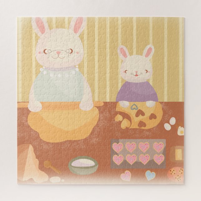 Quebra-cabeça Grandma Baking Cookies (Vertical)