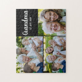 Quebra-cabeça Grandma Established Modern Script Black 3 Photo