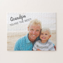 Quebra-cabeça Grandpa You're Best Grandfather Grandchild Photo