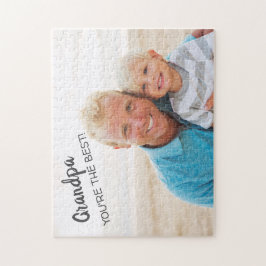 Quebra-cabeça Grandpa You're Best Grandfather Grandchild Photo