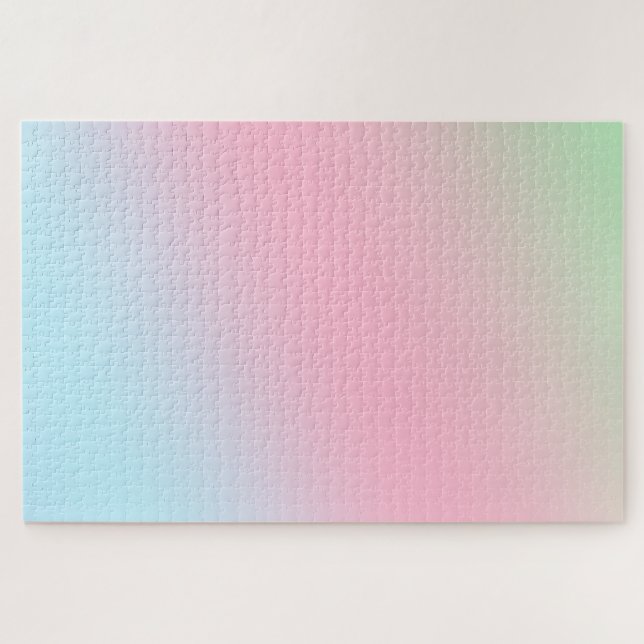 Quebra-cabeça Granulação colorida moderna Watercolor Arco-íris (Horizontal)