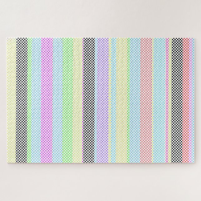 Quebra-cabeça Granulação do arco-íris colorida moderna (Horizontal)