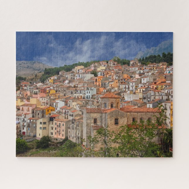 Quebra-cabeça Gratteri, Sicily, Italy Jigsaw Puzzle (Horizontal)