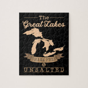 Quebra-cabeça Great Gakes Shark Free Unsalted  Michigan Gift