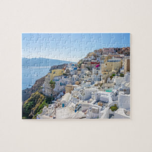 Quebra-cabeça Grécia de Santorini - dia ensolarado de verão em