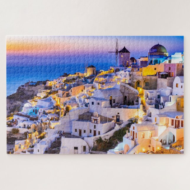 Quebra-cabeça Grécia Santorini (Horizontal)