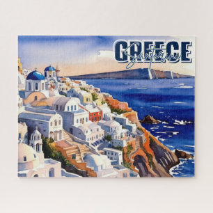 Quebra-cabeça Grécia Santorini KeepsasasakQuebra-cabeça