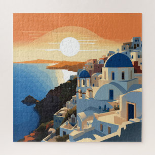 Quebra-cabeça GRÉCIA SANTORINI nº 1
