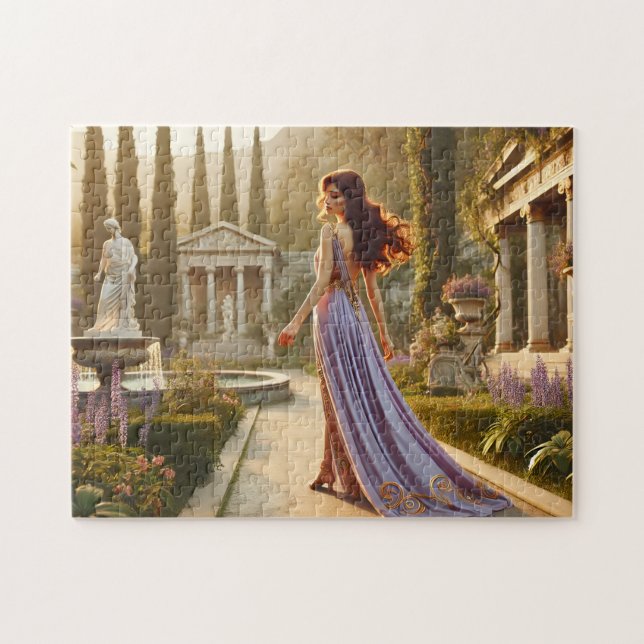 Quebra-cabeça Grecian Goddess Fantasy Classical Garden Elegance (Horizontal)