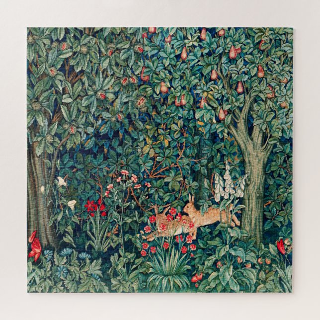 Quebra-cabeça GREENERAÇÃO,ANIMAIS FLORESTAIS Magras,Folhagem Ver (Horizontal)