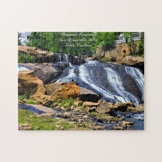 Quebra-cabeça Greenville Falls Carolina do Sul.  (Horizontal)