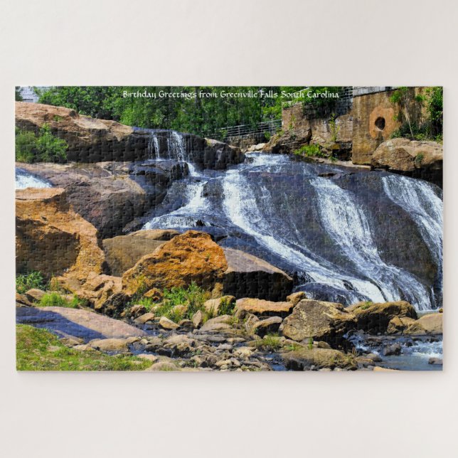 Quebra-cabeça Greenville Falls South Carolina (Horizontal)