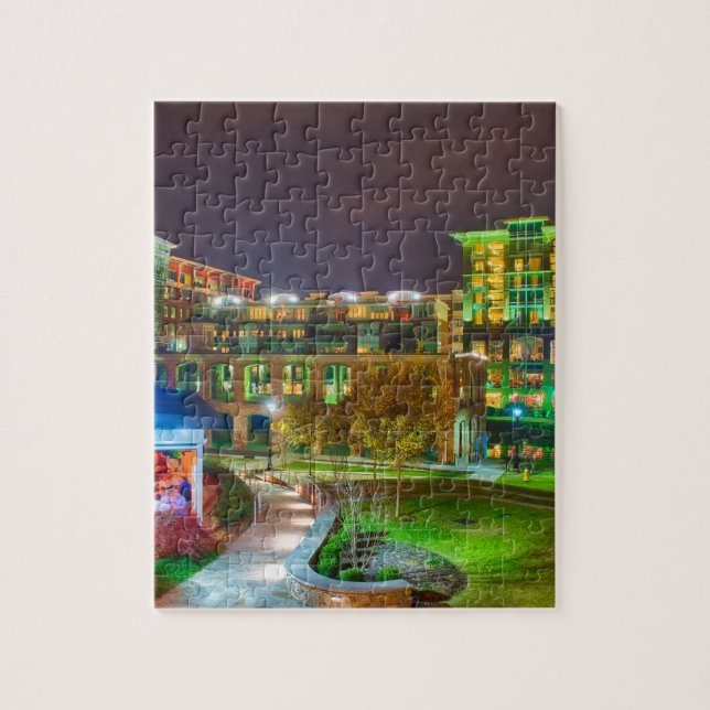 Quebra-cabeça greenville sul carolina centro noite (Vertical)