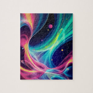 Quebra-cabeça Grelhas Abstrato luminosas - Energia Cósmica Vibra