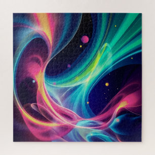 Quebra-cabeça Grelhas Abstrato luminosas - Energia Cósmica Vibra